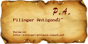 Pilinger Antigoné névjegykártya